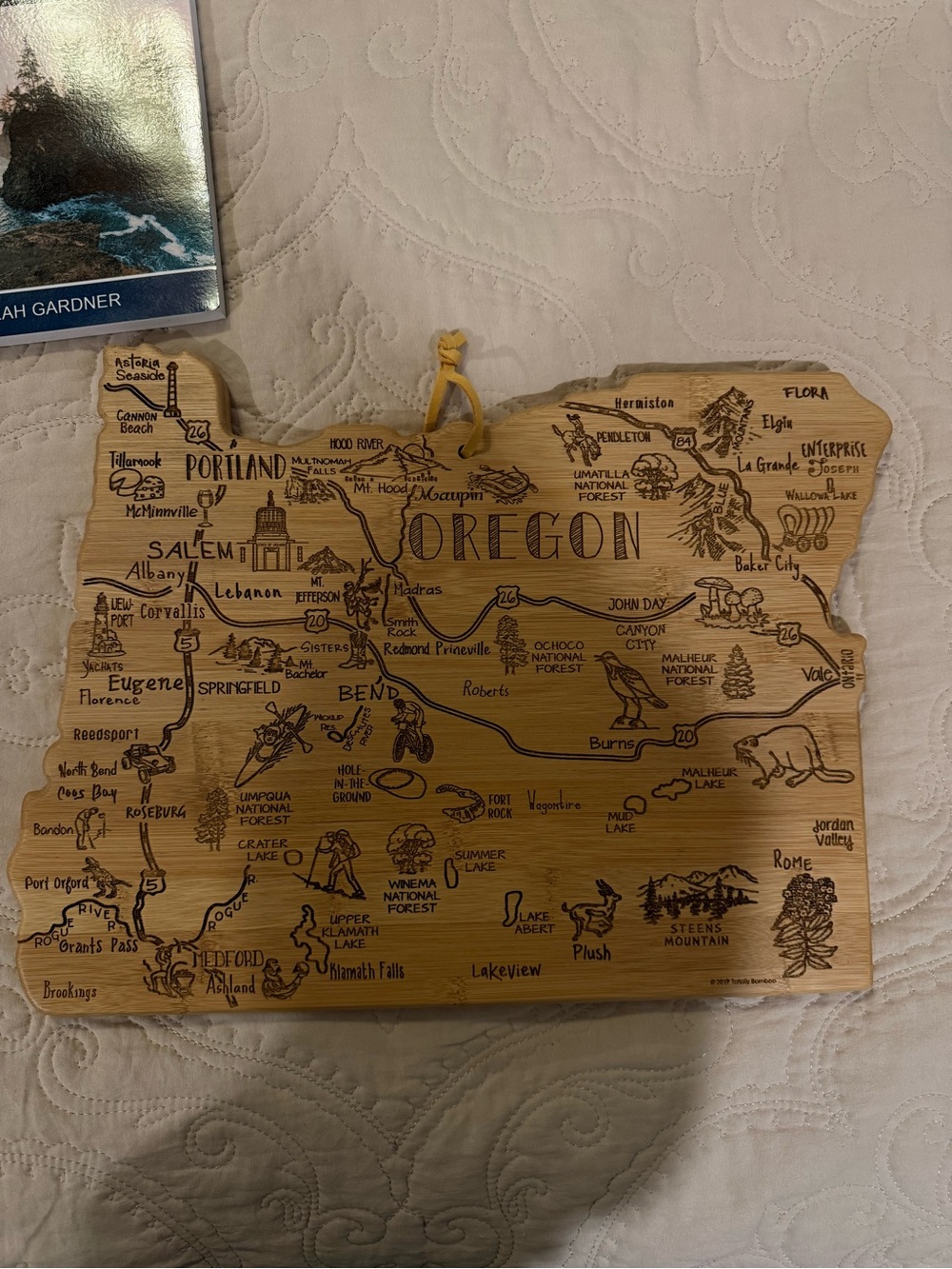 Oregon engraved cutting board